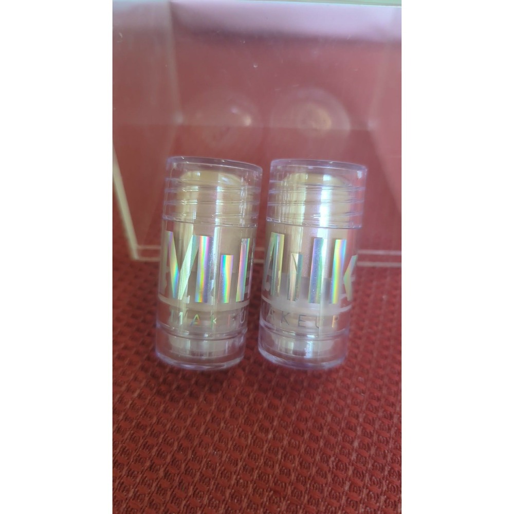 Milk Makeup Highlighter Stick Duo Lit Champagne Pearl Travel Size 0.21oz Each